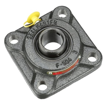 Regal Beloit Flange Block Bearing; 4 Bolt Square Flange Block; 1 in. Bore; 3.9 in. Bolt Circle Diameter SF-16
